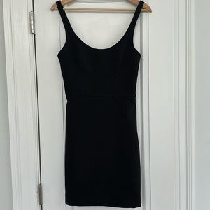 Elizabeth & James Black Backless Scuba Mini Dress Size 4